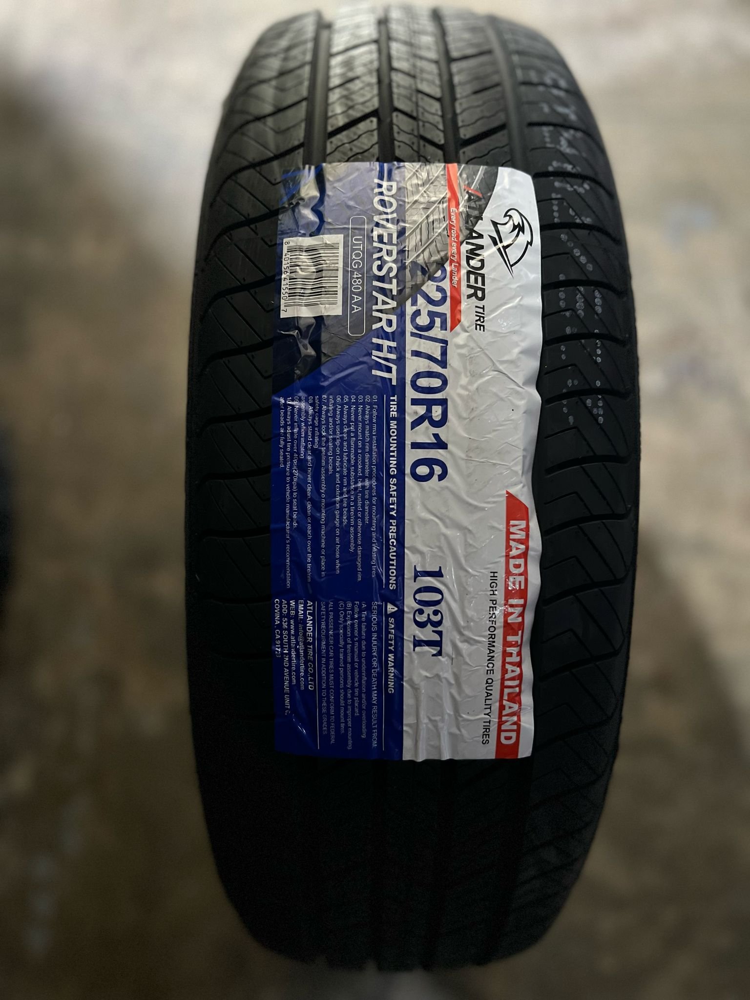 225/70R16 ROVERSTAR H/T 103T ATLANDER HT1004
