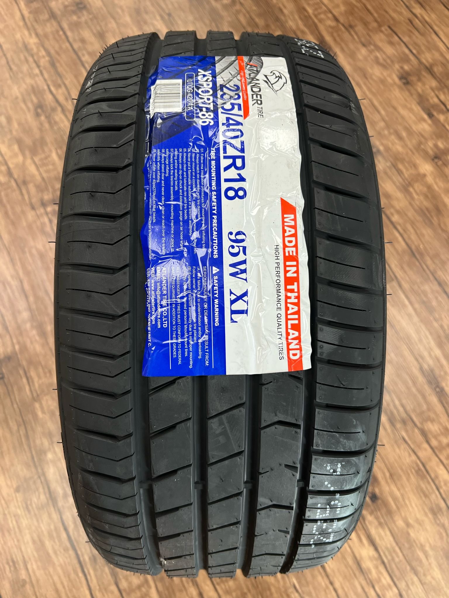 235/40ZR18 XSPORT-86 95W XL ATLANDER UHP1032