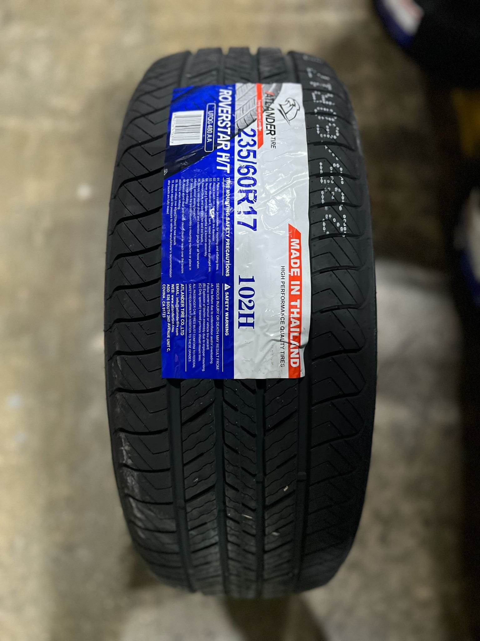 235/60R17 ROVERSTAR H/T 102H ATLANDER HT1015
