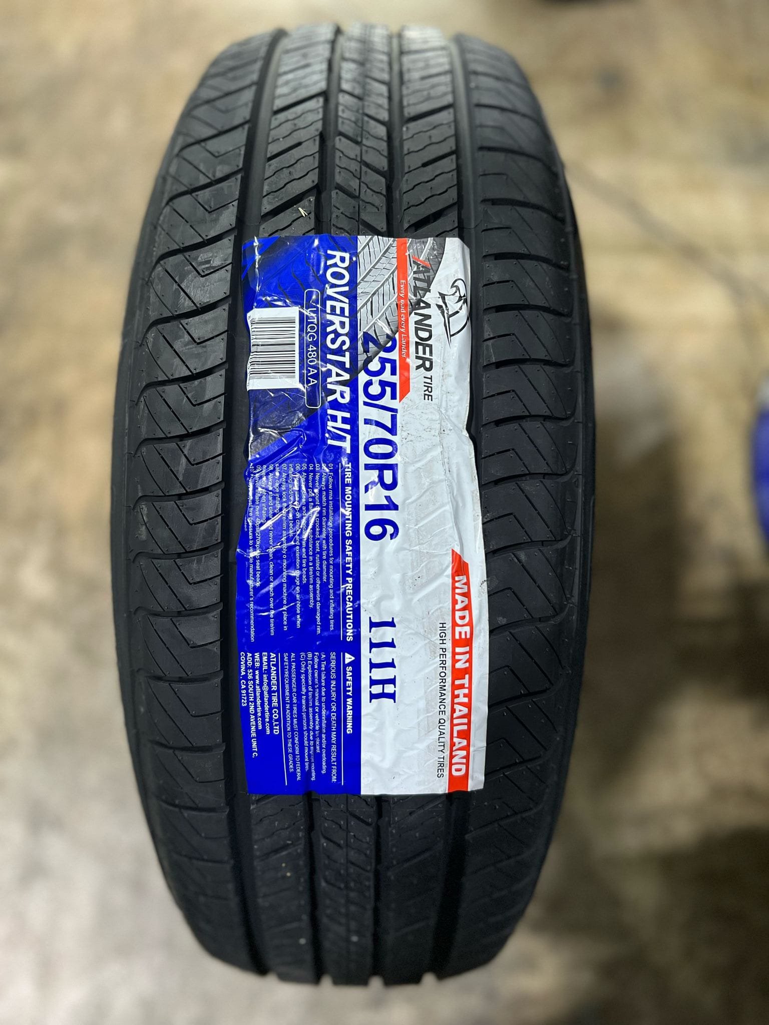 255/70R16 ROVERSTAR H/T 111H ATLANDER HT1009