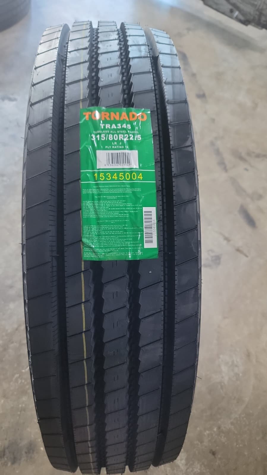315/80R2.5 18 PL TRA345 TBLS ALL POSITION TORNADO VIETNAM